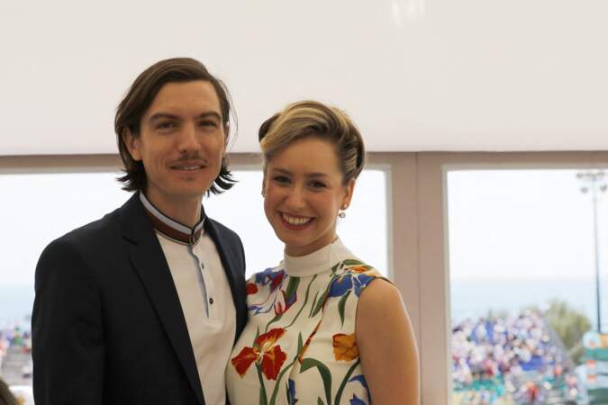 La fille du prince Albert II, Jazmin Grimaldi a bien grandi et pose avec son compagnon Ian Mellencamp au tournoi Rolex Monte-Carlo Masters 2018 le 19 avril 2018