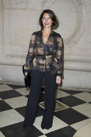 Alessandra Sublet au photocall du défilé de mode Christian Dior en janvier 2018