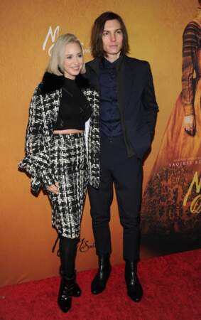Passionnée de chanson, mais aussi de cinéma, Jazmin Grimaldi a assisté à l'avant-première du film "Mary Queen of Scots" au "Paris Theatre" à New York, le 4 décembre 2018 avec son compagnon Ian Mellencamp 

