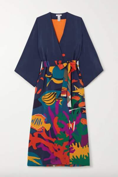 Kimono en soie imprimée, 1250€, Eres