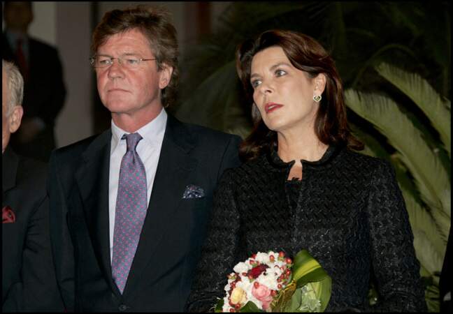 Après une histoire discrète avec Vincent Lindon, Caroline de Monaco a retrouvé l'amour dans les bras du prince prince Ernst August de Hanovre (photo prise à l'hôtel Monte-Carlo Bay de Monaco, le 7 octobre 2005)