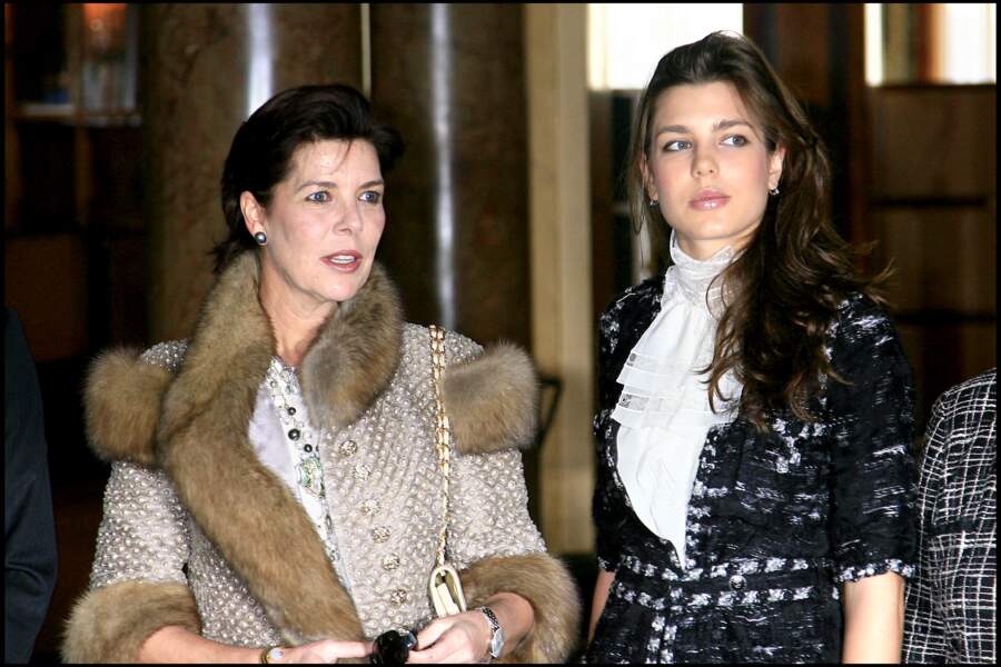 Mère et fille s'affichent glamour lors des Nijinski Awards, à l'Opéra Garnier de Monaco, en 2006.
