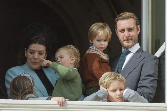 Caroline de Monaco (ici avec son fils Pierre le 19 novembre 2019) a eu la joie de devenir grand-mère de sept petits-enfants dont six garçons