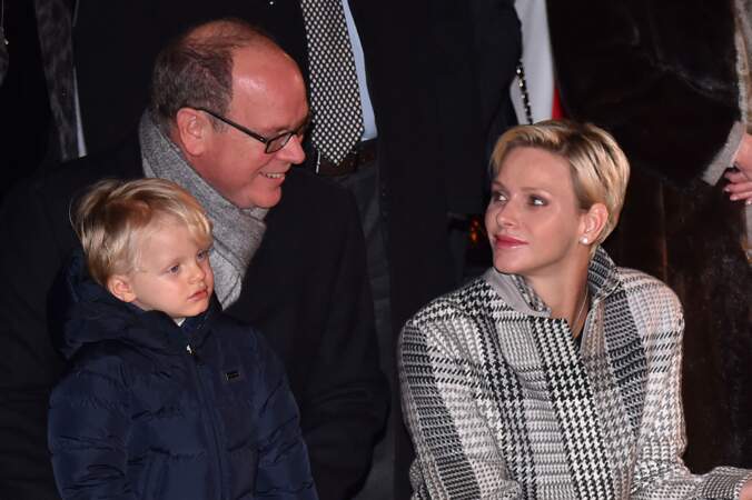 Charlène de Monaco et le prince Albert à Monaco le 26 janvier 2018