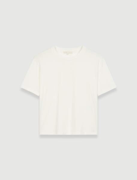 Tee-shirt en cupro, 115€, Maje Paris