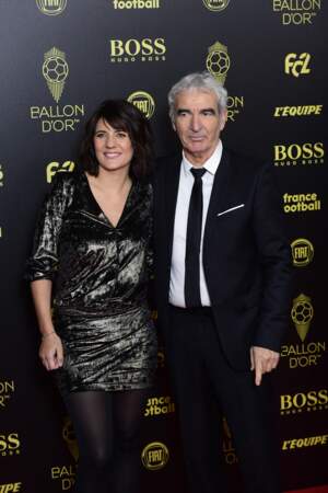 Estelle Denis et Raymond Domenech - Cérémonie du Ballon d'Or 2019 à Paris le 2 décembre 2019.