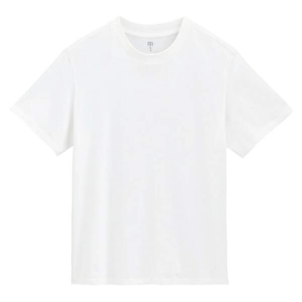 T-shirt col rond coupe boyfriend, 12,99€, La Redoute collections