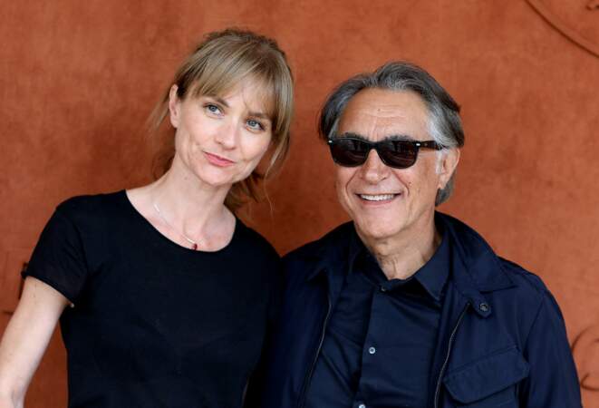 Richard Berry et sa femme Pascale Louange au village de Roland Garros à Paris, le 4 juin 2019