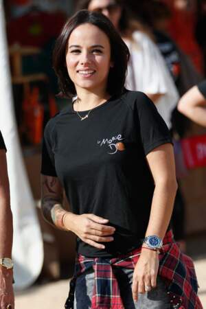 Alizée, en octobre 2015, lors d'une journée de l'association 'La Marie Do' à Ajaccio.