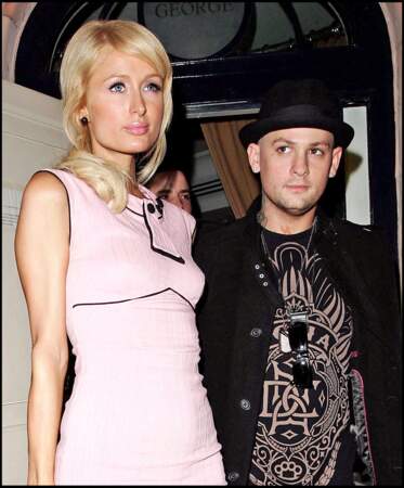 Paris Hilton et Benji Madden à la sortie d'un night club, à Beverly Hills.