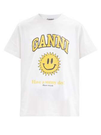 Tee-shirt en coton, 85 € Ganni sur Matchesfashion