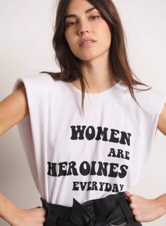 Tee-shirt solidaire et engagé auprès des femmes, 50 €, ba&sh