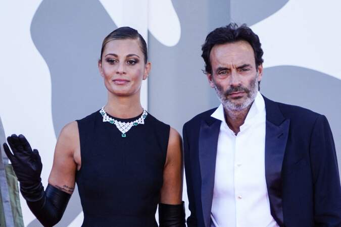Anthony Delon et sa compagne Sveva Alviti lors de la cérémonie d'ouverture du festival international du film de Venise le 2 septembre 2020