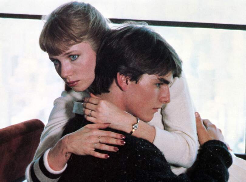 Tom Cruise et l'actrice Rebecca de Mornay à l'affiche de Risky Business, en 1983