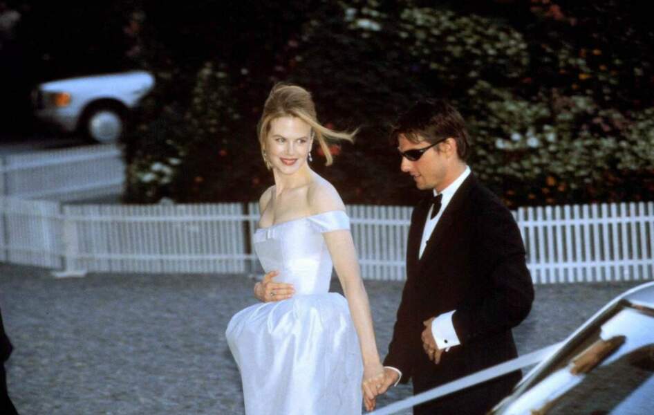 Tom Cruise et Nicole Kidman en février 1996 à Sidney, au mariage de la soeur de Nicole Kidman
