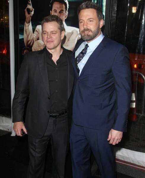 Ben Affleck et Matt Damon à Los Angeles, le 9 janvier 2017