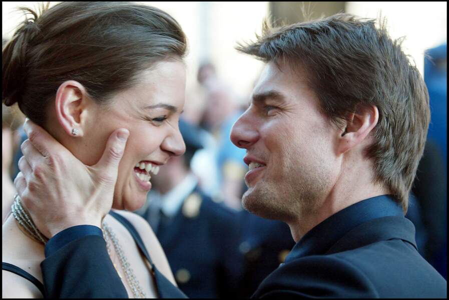 Tom Cruise et Katie Holmes en avril 2005