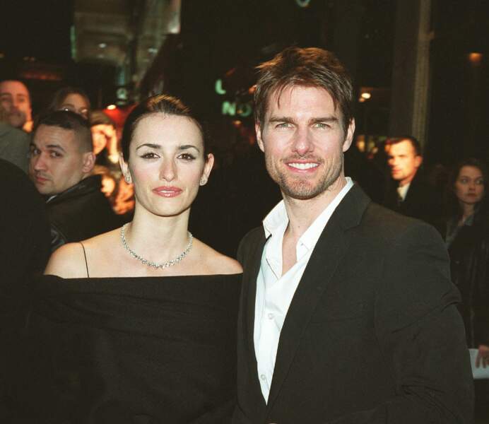Tom Cruise et Penelope Cruz, en janvier 2002 à Paris