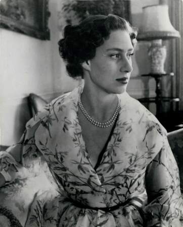 La princesse Margaret lors de son 24ème anniversaire à la Clarence House à Londres. Le 21 août 1951

