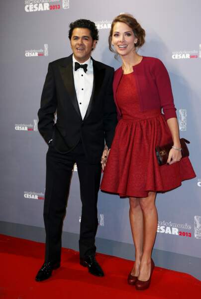 Jamel Debbouze et sa femme Melissa Theuriau, en 2013 aux César