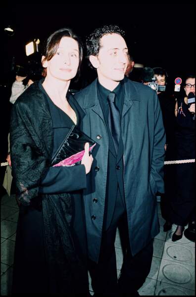 Gad Elmaleh et sa femme Anne Brochet, en 2001 aux César