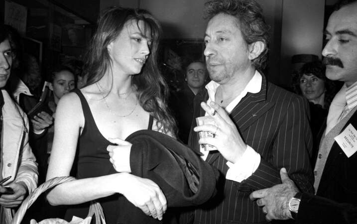 Jane Birkin et Serge Gainsbourg à la cérémonie des Cesar en 1980
