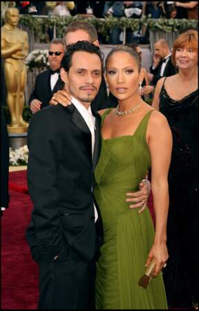 Jennifer Lopez et Marc Anthony aux Oscars 2006