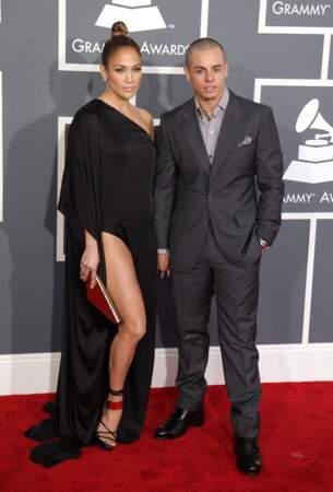 Jennifer Lopez et Casper Smart aux Grammy Awards, en février 2013