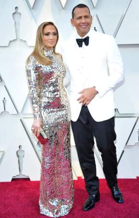 Jennifer Lopez et Alex Rodriguez aux Oscars 2019, à Los Angeles