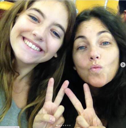 Cristiana Reali et sa fille Elisa alors adolescente