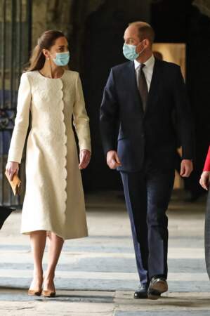 Kate Middleton et William visitent le centre de vaccination de l'Abbaye de Westminster