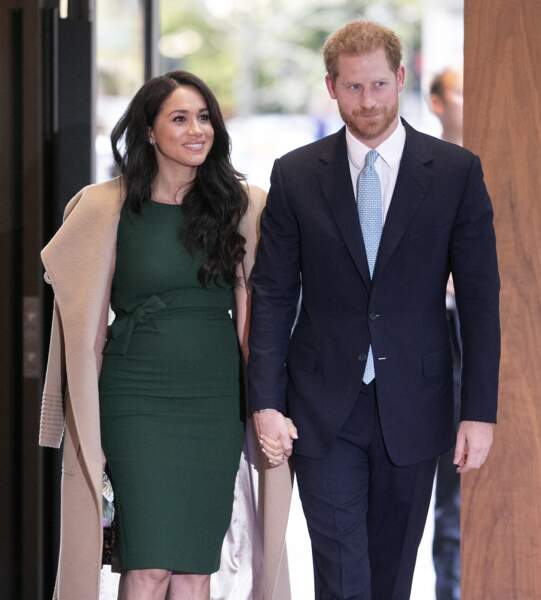 Le prince Harry et Meghan Markle arrivent à la cérémonie des WellChild Awards à Londres le 15 octobre 2019.
