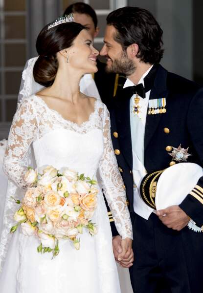 Le prince Carl-Philip de Suède et Sofia Hellqvist se sont mariés à Stokholm, le 13 juin 2015.