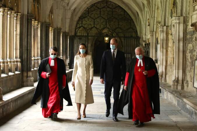 Kate Middleton et William de passage à l'Abbaye de Westminster à l'occasion du National Day of Reflection
