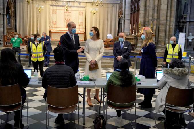 Kate Middleton et William ont rendu visite au personnel soignant à l'Abbaye de Westminster