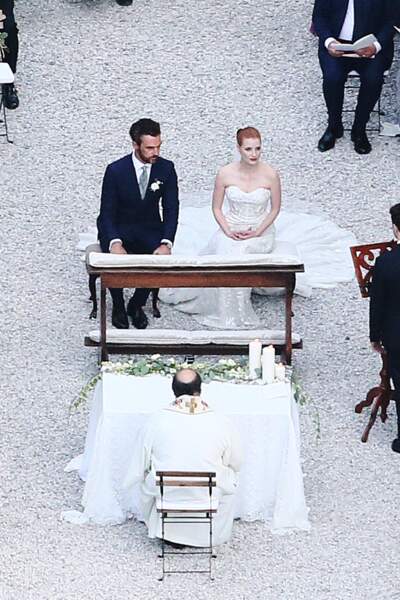 Mariage de Jessica Chastain et de Gian Luca Passi de Preposulo à La Villa Tiepolo Passi à Trévise en Italie le 10 juin 2017