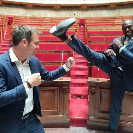 Olivier Véran et Pascal Gentil le 8 juillet 2019 à l'Assemblée Nationale 