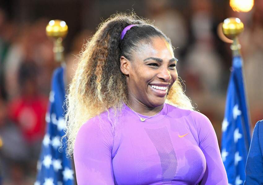 Serena Williams lors de la finale femmes du tournoi de tennis de l'US Open 2019 à New York le 7 septembre 2019