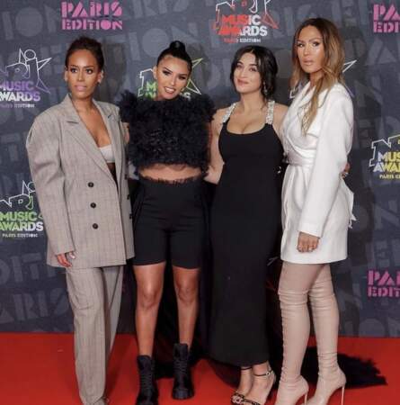 Camélia Jordana, Amel Bent, Imes Es et Vitaa lors des NRJ Music Awards 2020, le 6 décembre 2020.