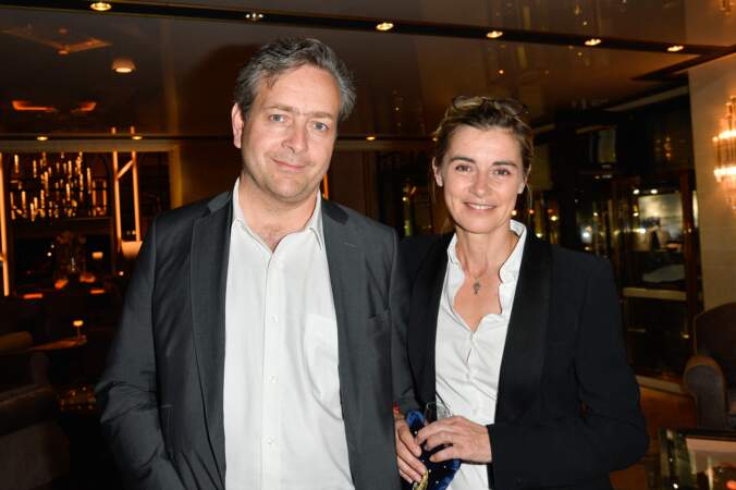 Éric de Chassey et sa femme Anne Consigny, à l'inauguration d'un hôtel du groupe Barrière, à la Baule, le 29 avril 2017.