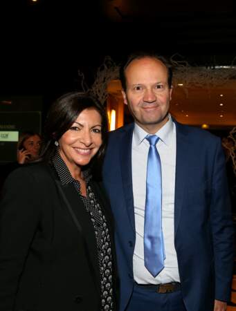Anne Hidalgo et son mari Jean-Marc Germain au dîner annuel du Conseil de Coordination des organisations Arméniennes de France, le 5 février 2019