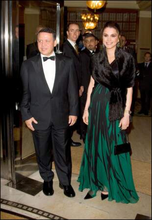 Le roi Abdallah II de Jordanie et la reine Rania au Sheraton Park Lane à Londres en 2004