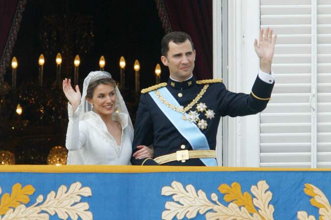 Mariage du prince Felipe d'Espagne et Letizia Ortiz à Madrid, le 22 mai 2004