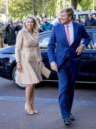 Le roi Willem-Alexander et la reine Maxima des Pays Bas - Séminaire sur l'Inde et les Pays-Bas au Rijks Museum d'Amsterdam, le 30 septembre 2019
