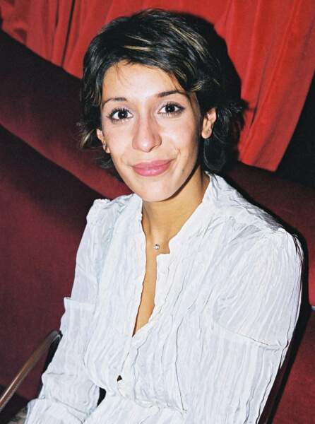 Kimy (Loft Story 1) lors de l'anniversaire d'Aziz, à Paris, le 11 octobre 2002.