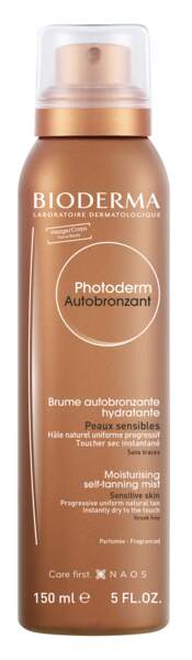 Photoderm Autobronzant Brume autobronzante hydratante, Bioderma, 11€ les 150 ml 