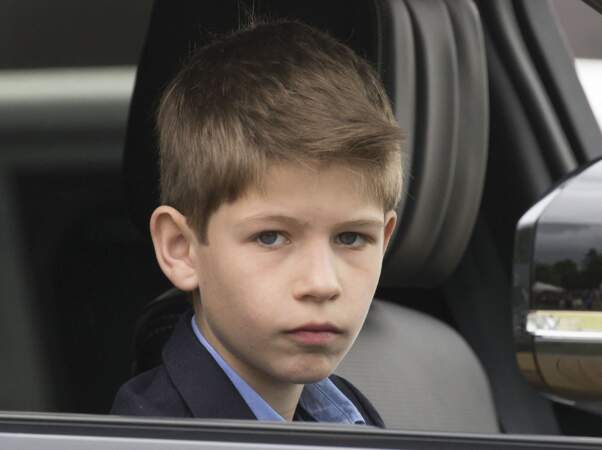 James Mountbatten-Windsor, vicomte Severn, fils cadet d'Edward et Sophie de Wessex, à Windsor, le 12 mai 2018.