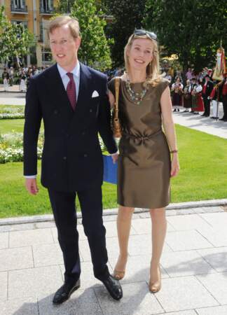 Le prince Bernard de Bade, ici avec son épouse la princesse Stephanie, à Baden-Baden, en Allemagne, le 11 mai 2012.