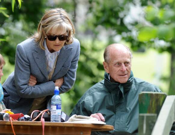 Lady Penelope, ici avec le prince Philip à Windsor, en 2010.