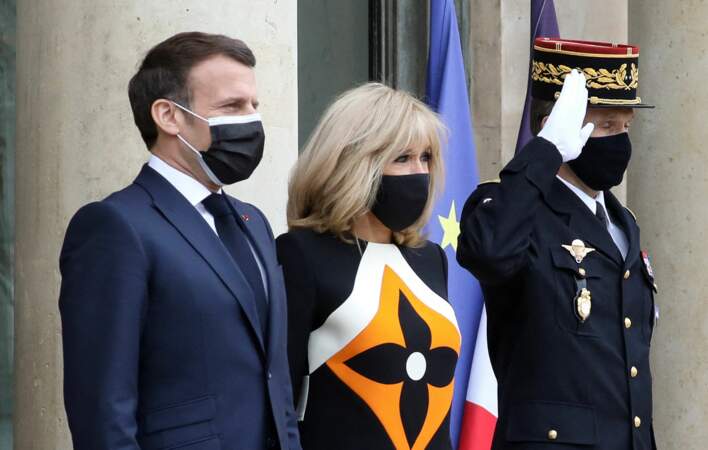 Brigitte et Emmanuel Macron au palais de l'Élysée ce vendredi 16 avril 2021